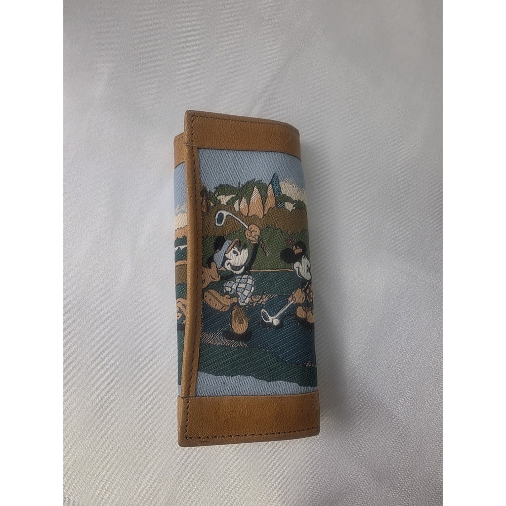 Vintage Disney Key Holder Mickey&Co Sports Club Golf MickeyMinnie Trifold Wallet